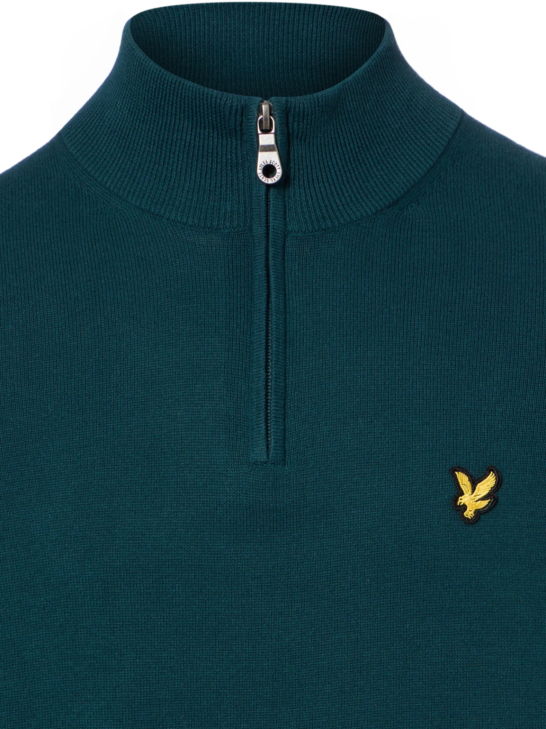 Lyle & Scott Herren Feinstrickpullover in petrol