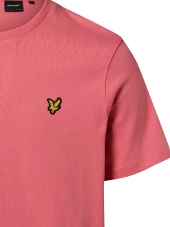 Lyle & Scott Herren T-Shirt in rosa - Ärmel: kurzarm