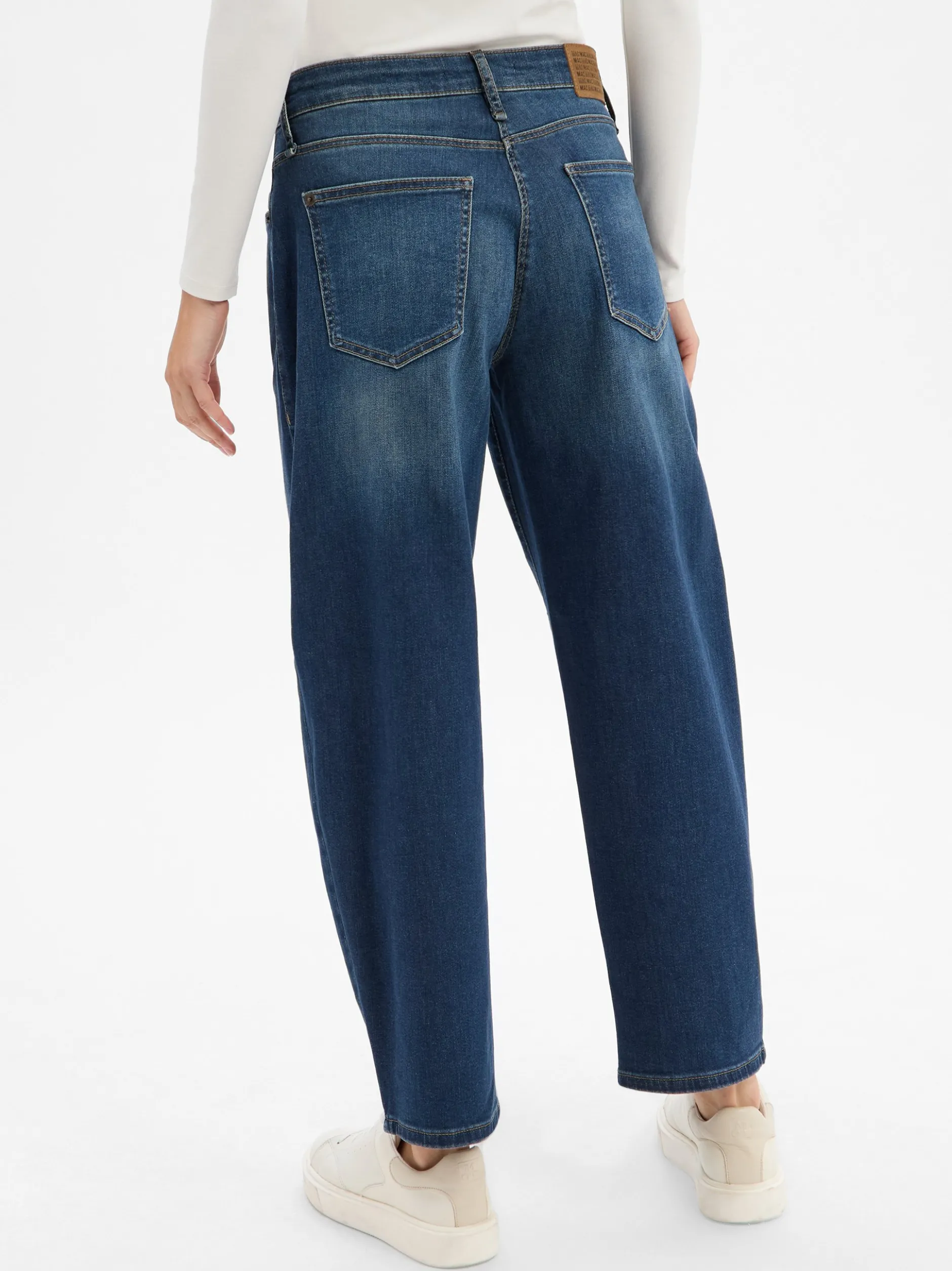 MAC Damen Barrel Fit Jeans - Danni in dark stone