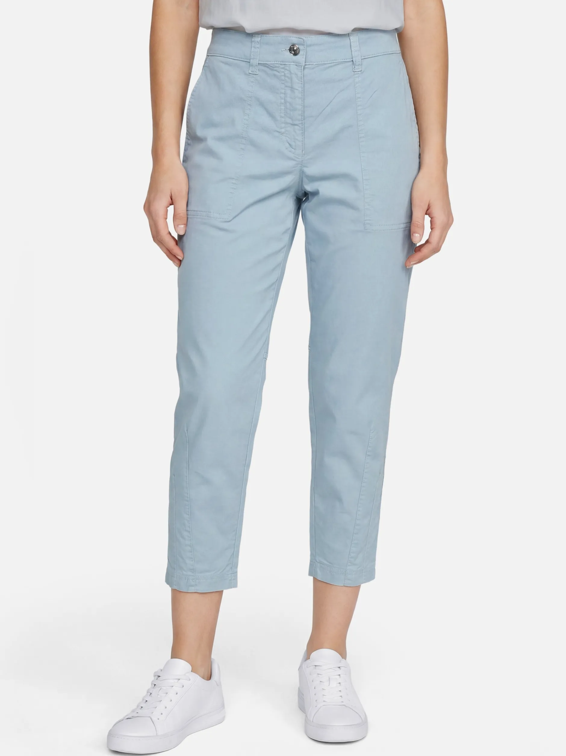 MAC Damen Chino - Ebby in hellblau - Länge: verkürzt