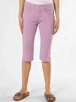 MAC Damen Hose - Capri in flieder - Länge: knielang