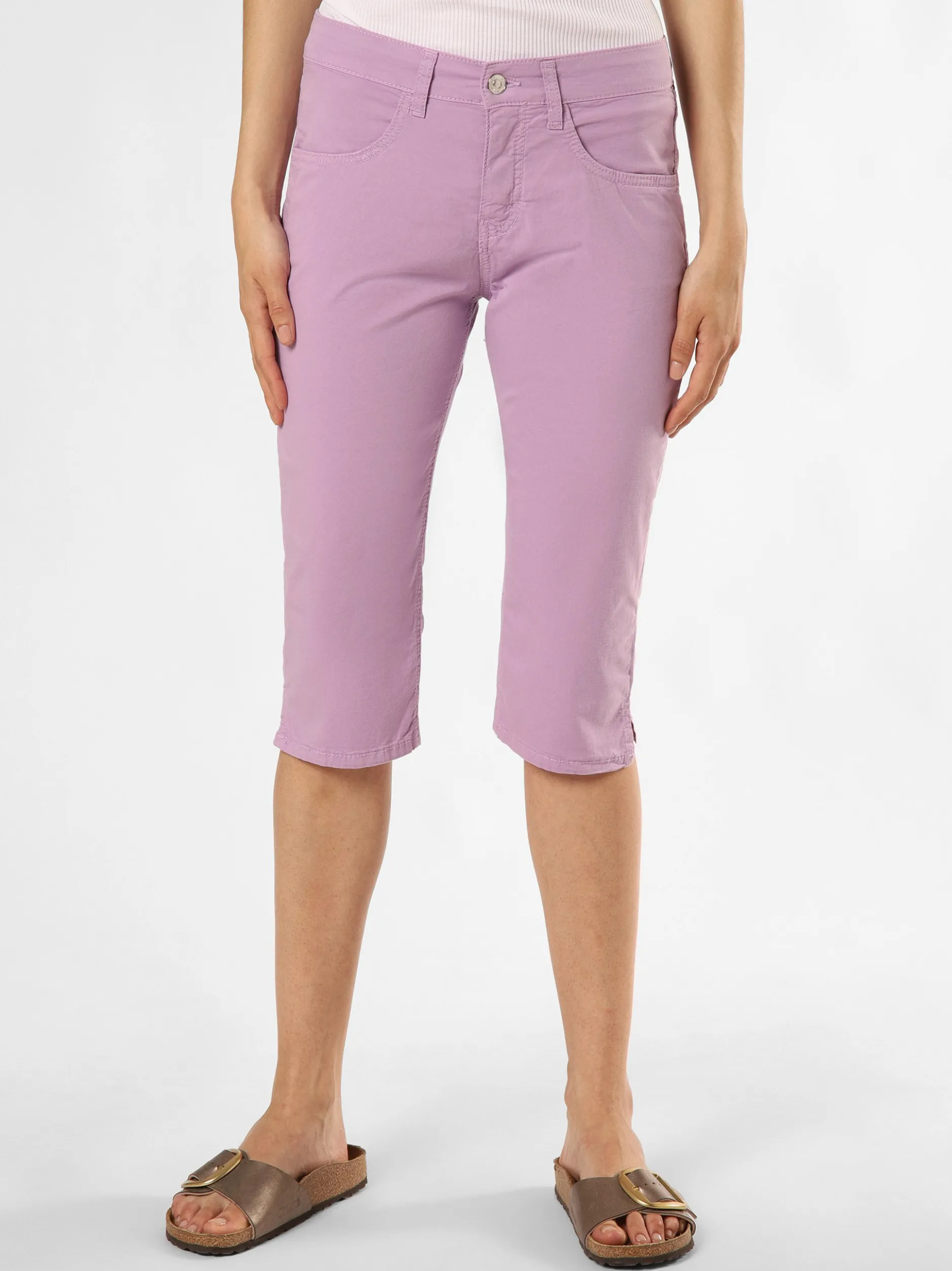 MAC Damen Hose - Capri in flieder - Länge: knielang
