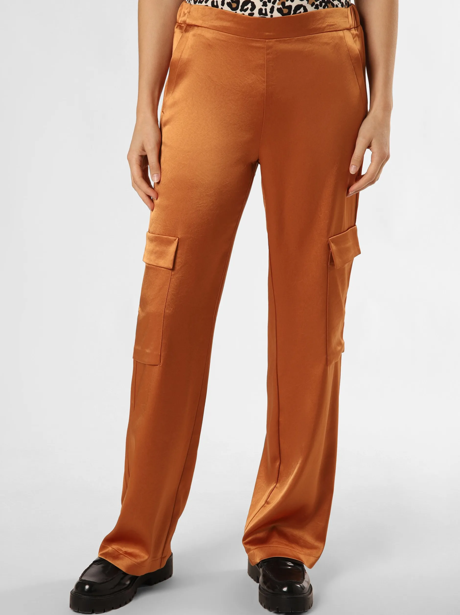 MAC Damen Hose - Chiara Cargo in Messing - Länge: lang