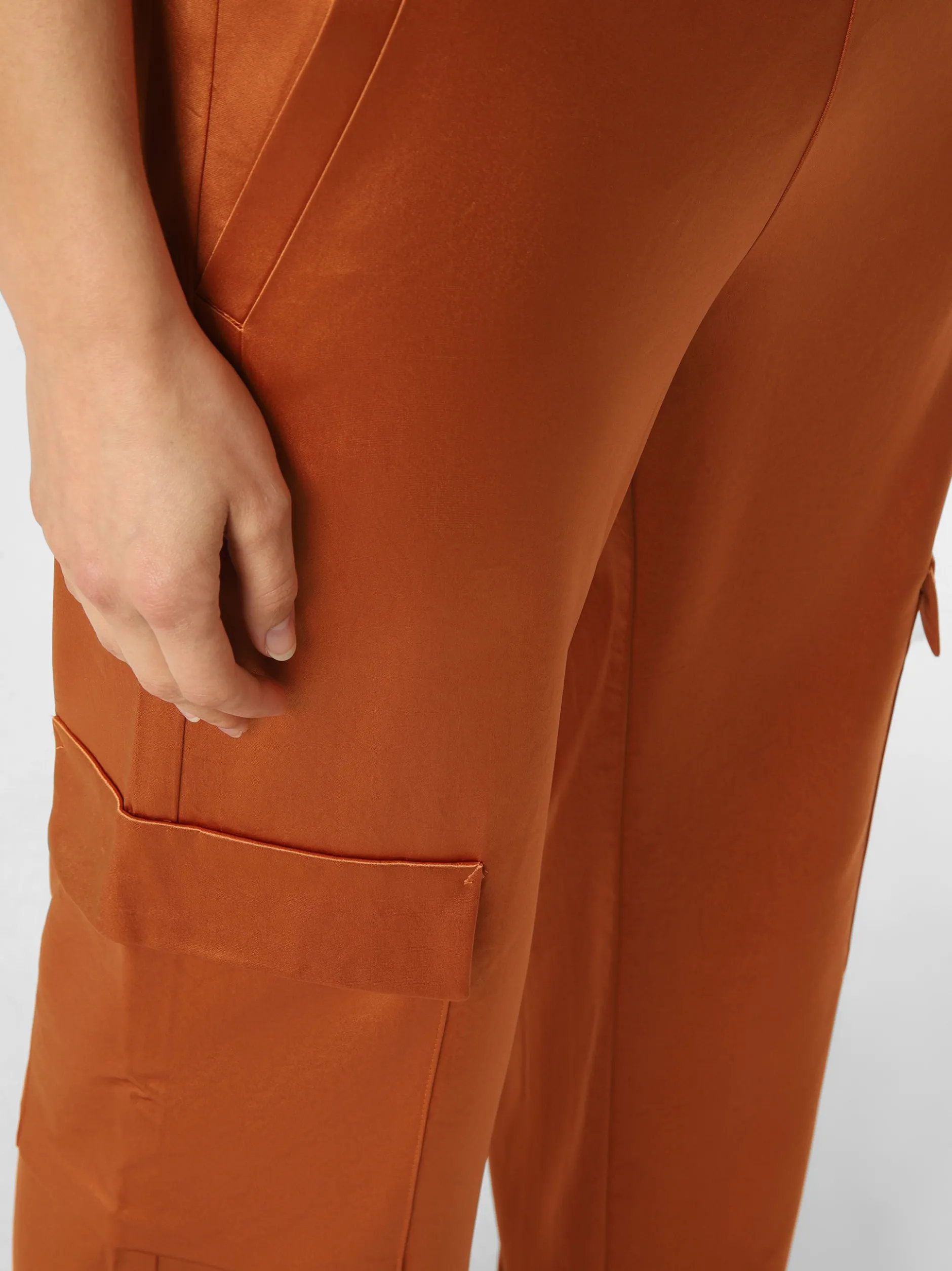MAC Damen Hose - Chiara Cargo in Messing - Länge: lang