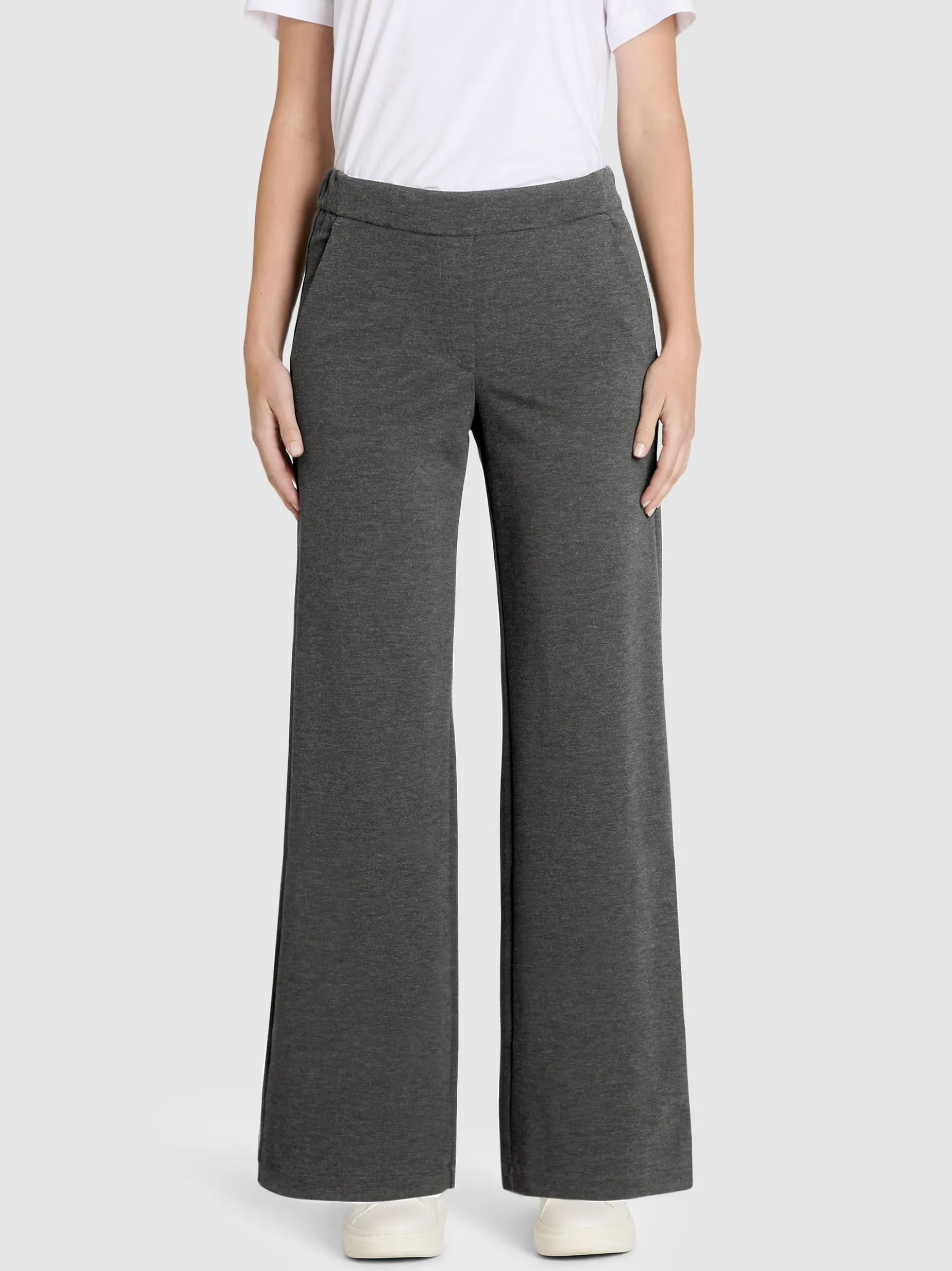 MAC Damen Hose - Chiara in grau - Länge: lang