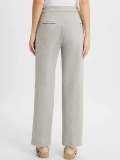 MAC Damen Hose - Chiara in grau weiß - Länge: lang