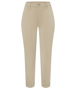 MAC Damen Hose - Chino in camel - Länge: verkürzt