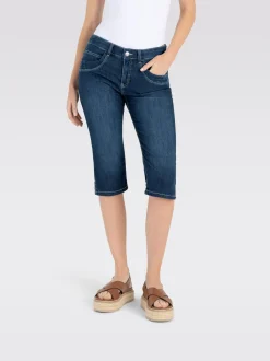 MAC Damen Jeans-Bermuda - Jane in denim - Länge: mittel