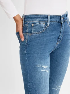 MAC Damen Jeans - California in denim - Länge: lang