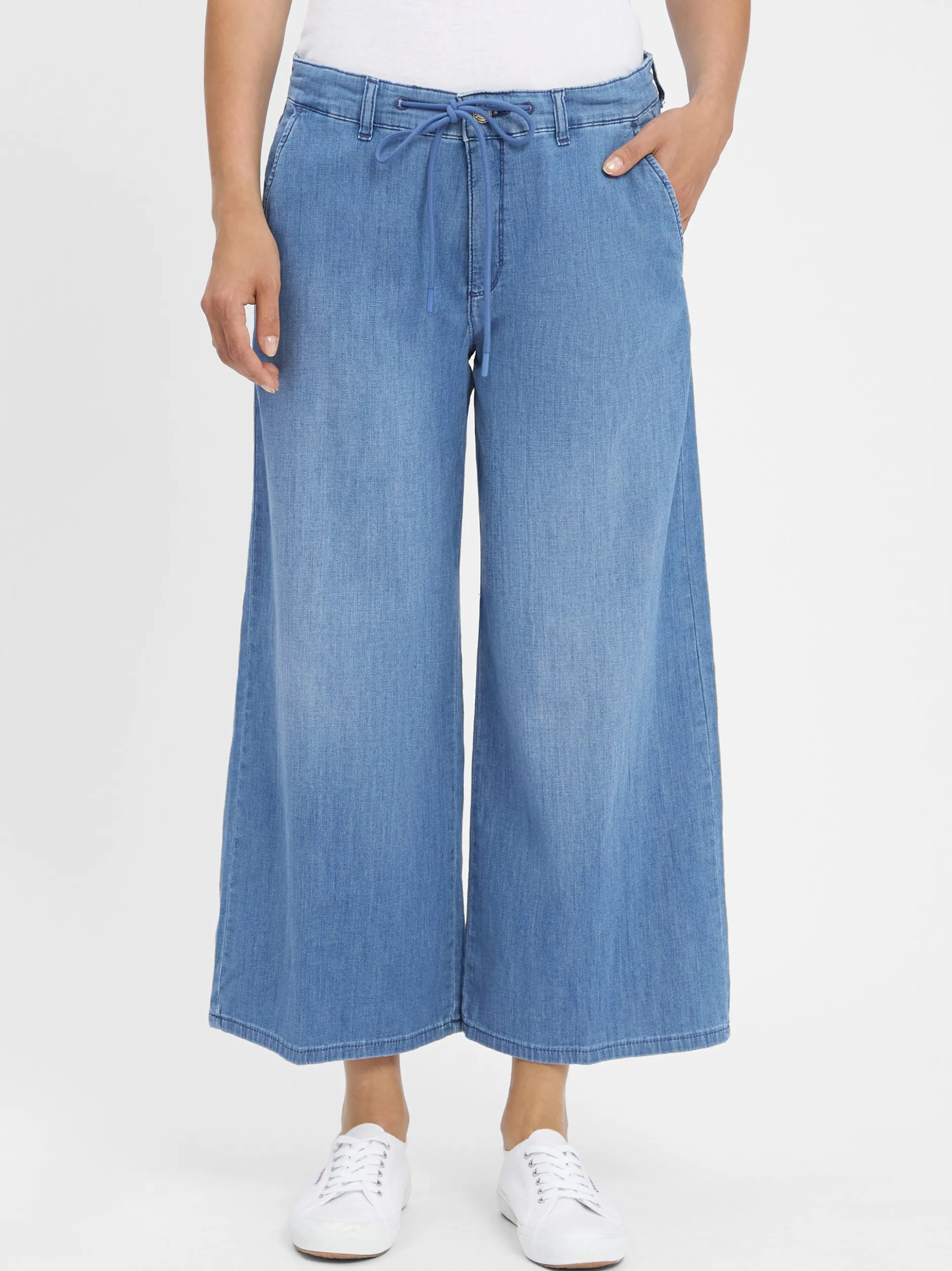 MAC Damen Jeans - Charly Chino in blue stone
