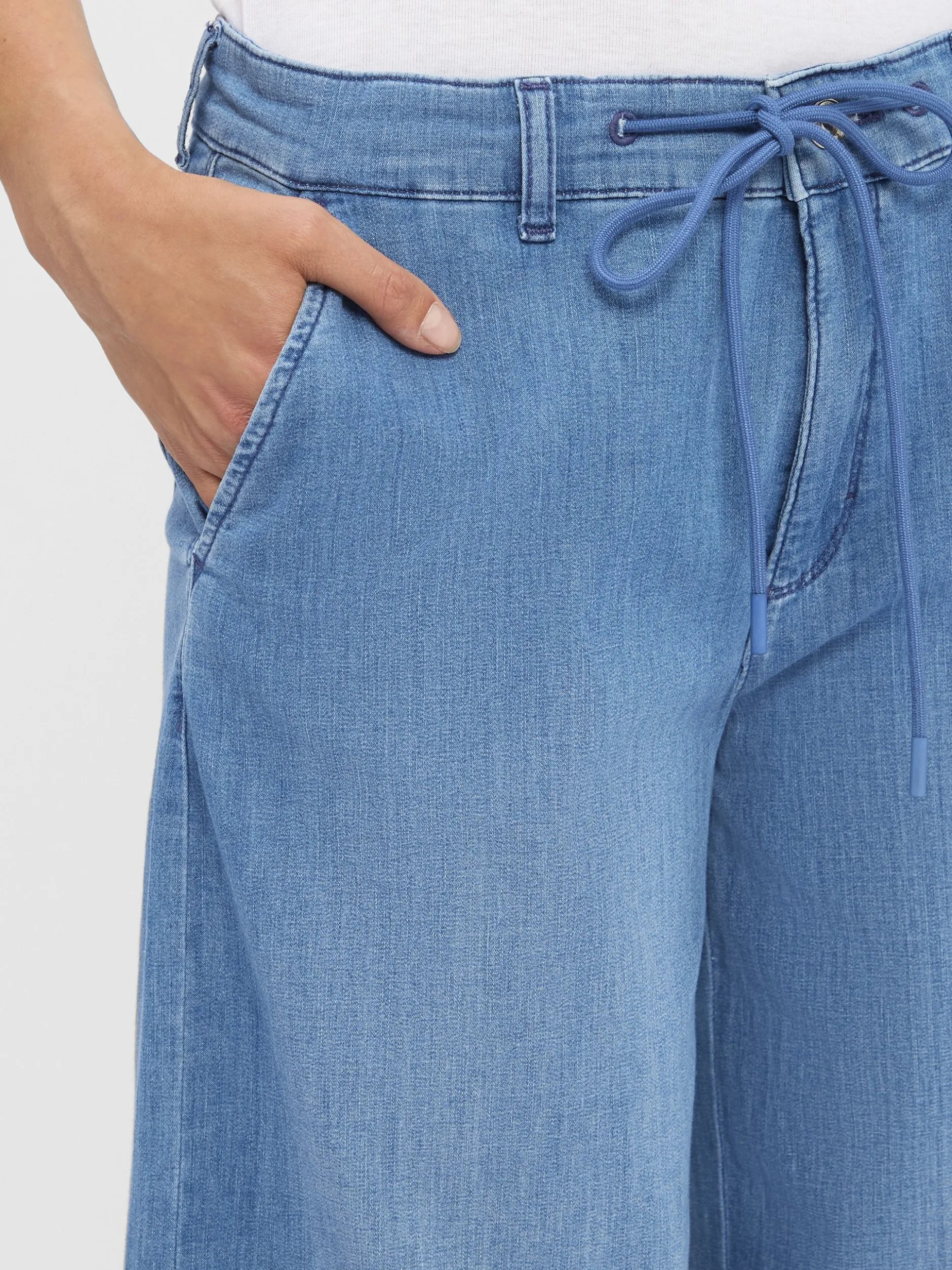 MAC Damen Jeans - Charly Chino in blue stone