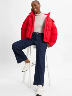 MAC Damen Jeans - Dream Wide in rinsed - Länge: lang