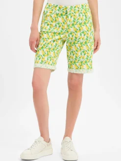 MAC Damen Shorts in gelb grün - Länge: verkürzt