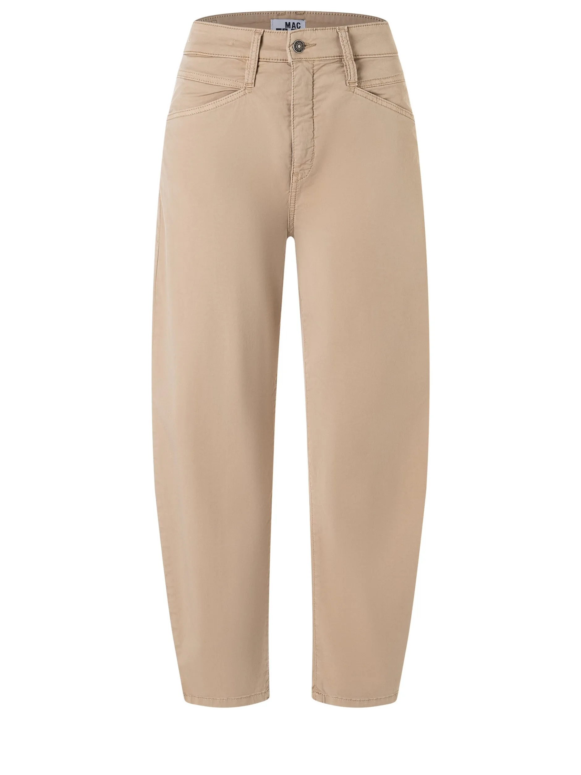 MAC Damen Stoffhose - Bora in beige - Länge: lang