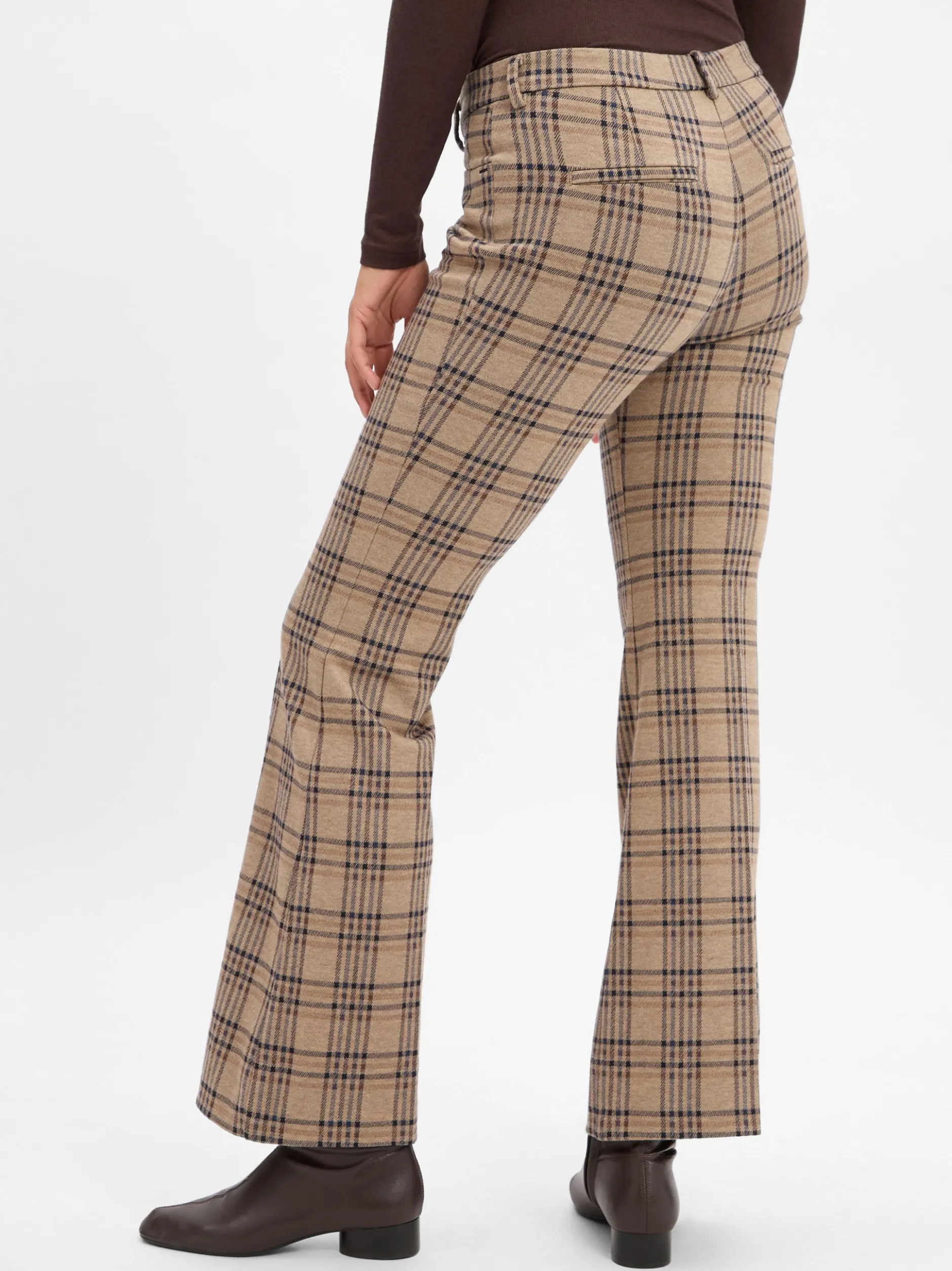 MAC Damen Stoffhose - Dream Boot in melange schwarz