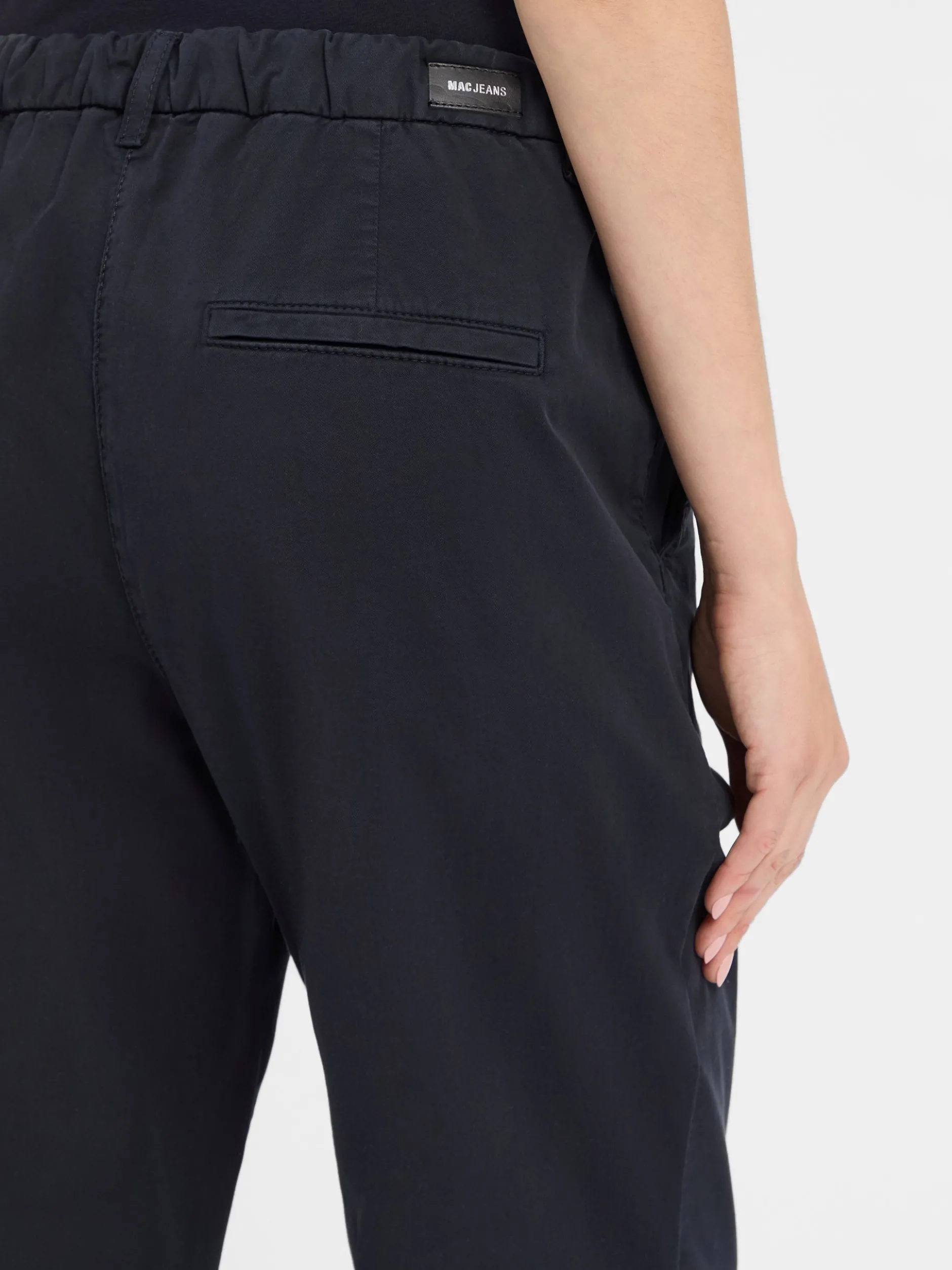 MAC Damen Stoffhose in marine - Länge: mittel