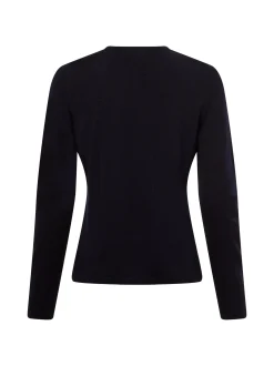 MAERZ Damen Strickpullover aus Schurwolle in marine