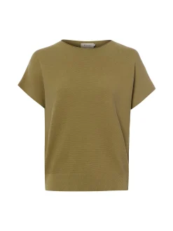 MAERZ Damen Strickshirt in khaki - Ausschnitt: Rundhals