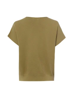 MAERZ Damen Strickshirt in khaki - Ausschnitt: Rundhals