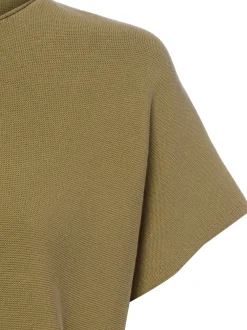MAERZ Damen Strickshirt in khaki - Ausschnitt: Rundhals