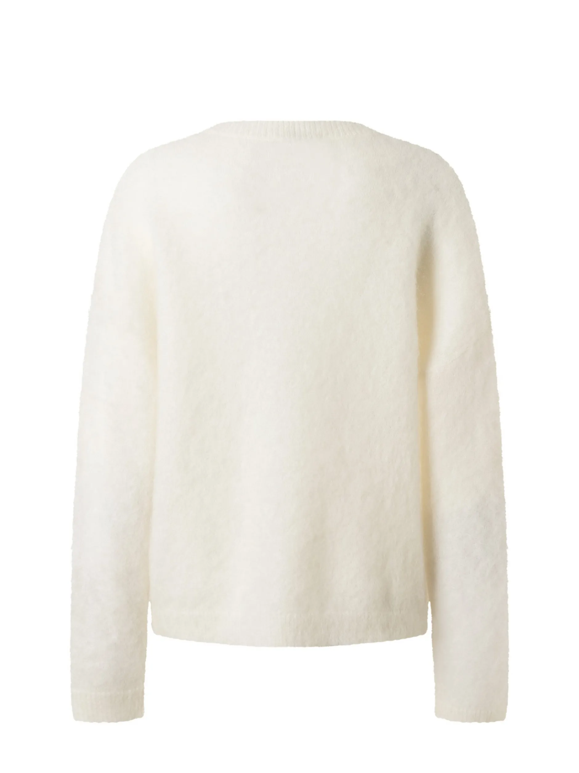 MAERZ Dmen Strickpullover mit Mohair-Anteil in ecru