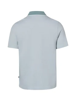 MAERZ Herren Poloshirt in hellblau mint - Ärmel: kurzarm
