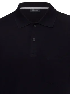 MAERZ Herren Poloshirt in marine - Ärmel: kurzarm