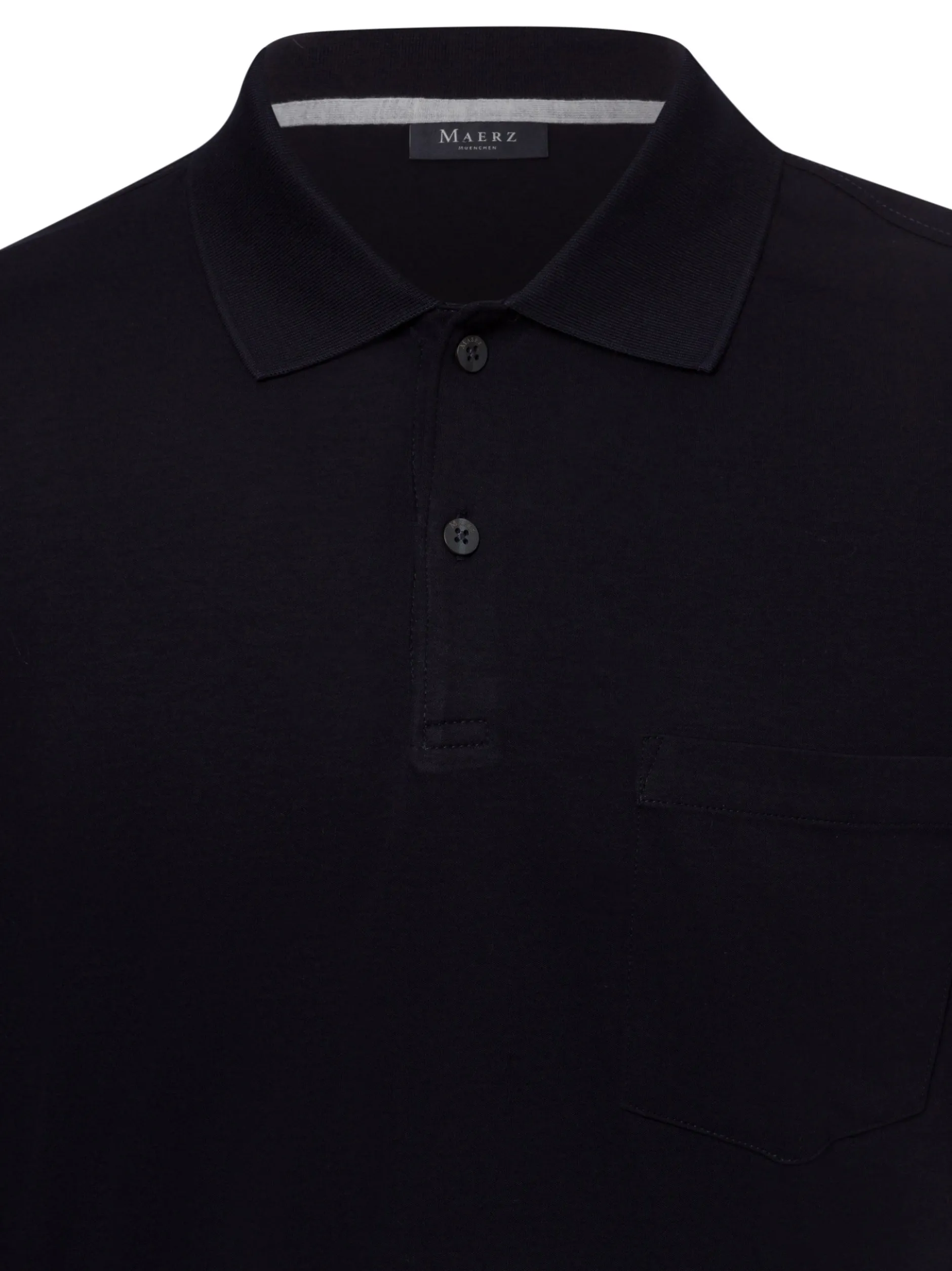 MAERZ Herren Poloshirt in marine - Ärmel: kurzarm