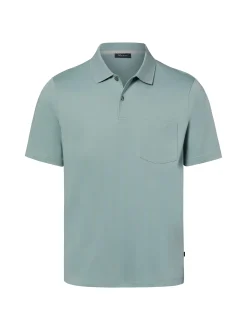 MAERZ Herren Poloshirt in mint - Ausschnitt: Polokragen
