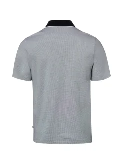 MAERZ Herren Poloshirt in schwarz weiß - Ärmel: kurzarm