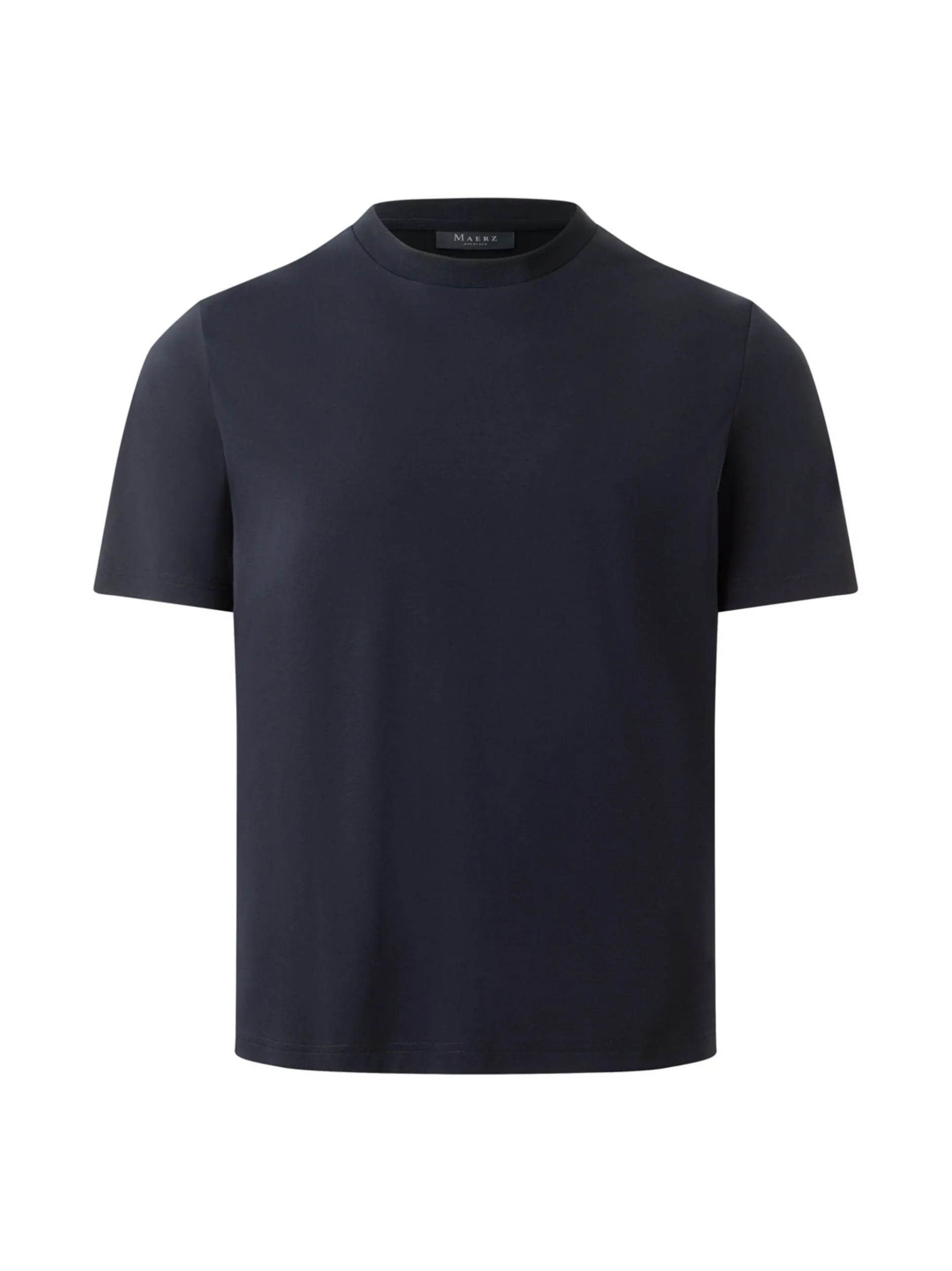 MAERZ Herren T-Shirt in marine - Ausschnitt: Rundhals