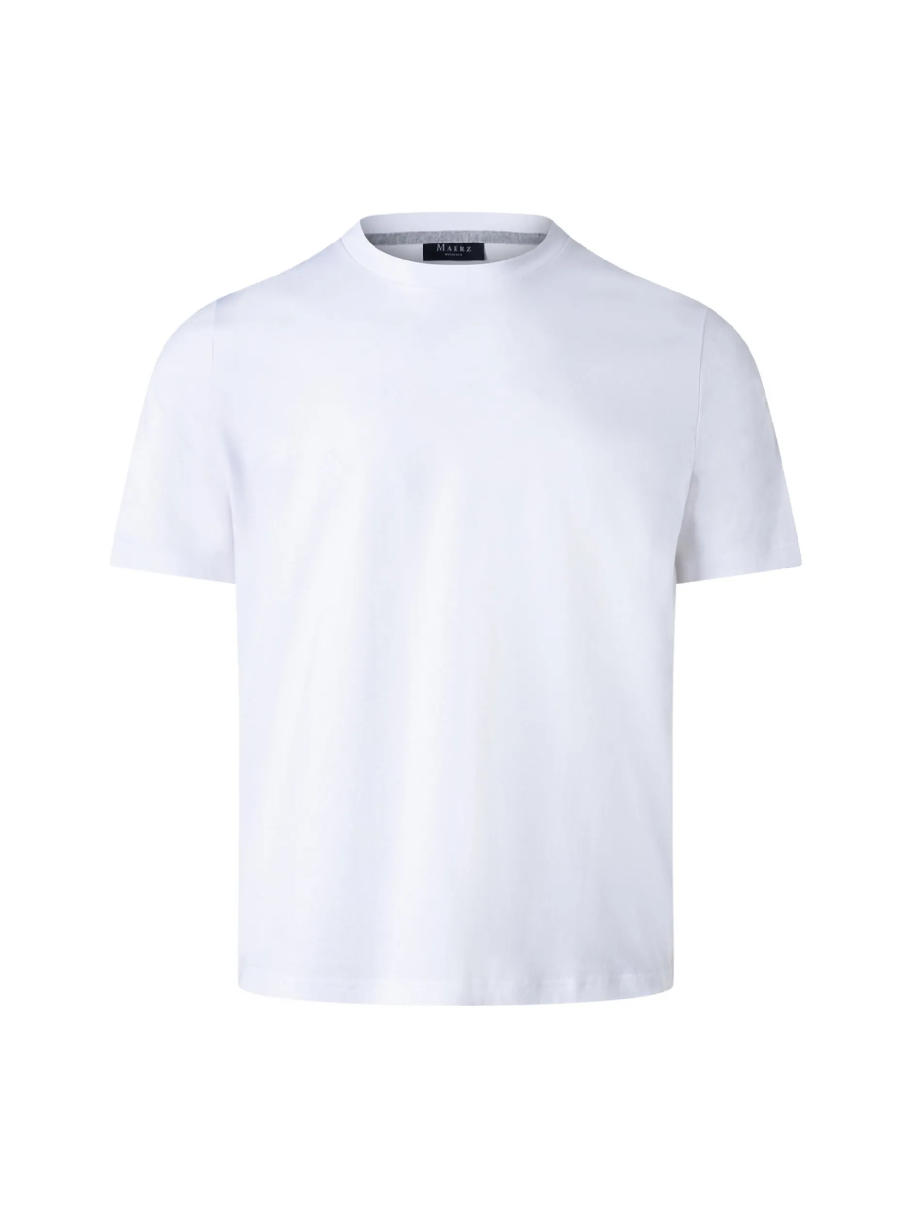 MAERZ Herren T-Shirt in weiß - Ausschnitt: Rundhals