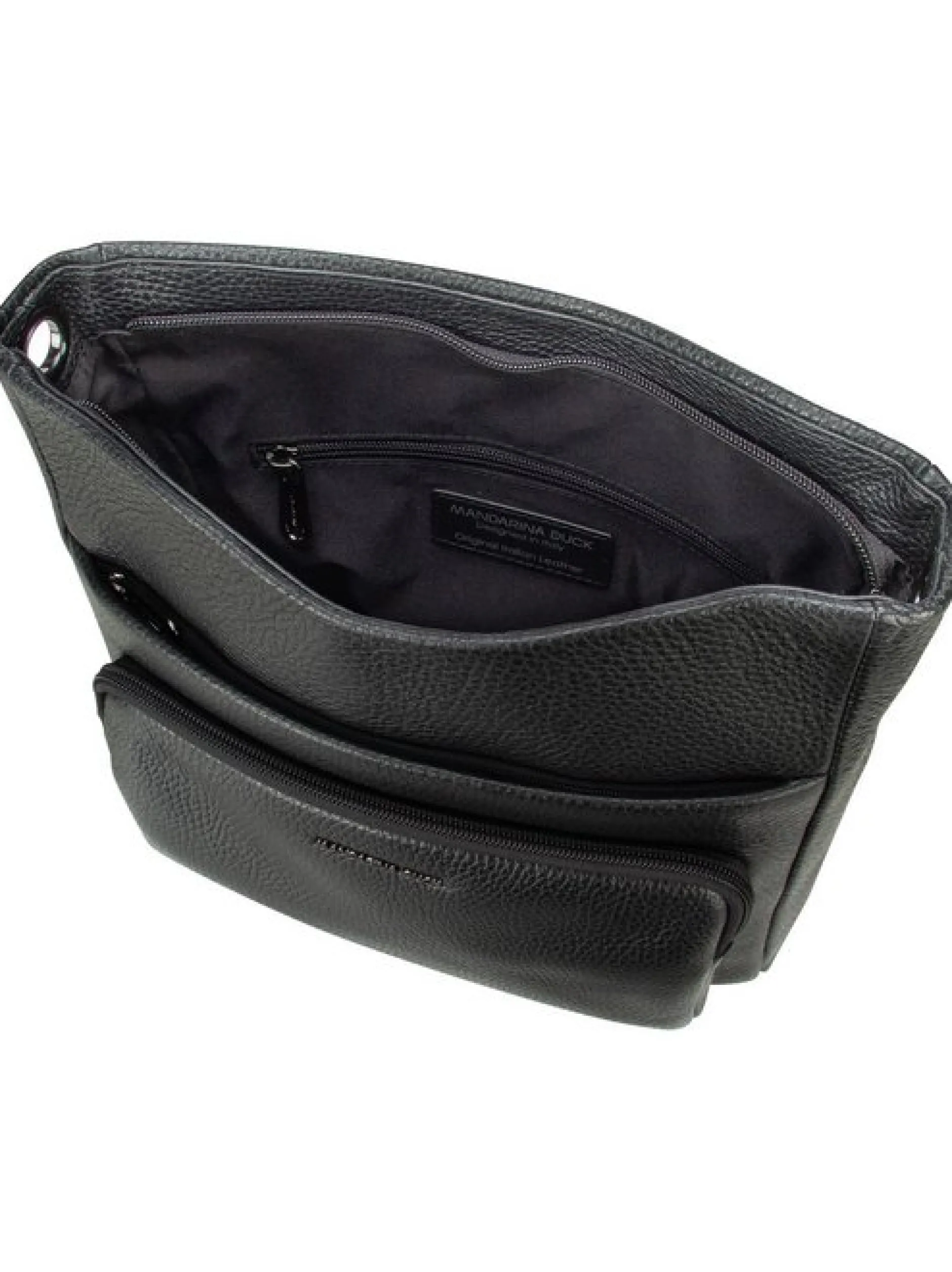 Mandarina Duck Damen Bodybag - Mellow Leder in schwarz