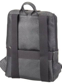 Mandarina Duck Damen Rucksack - Mellow Leather Squared FZT38 in schwarz