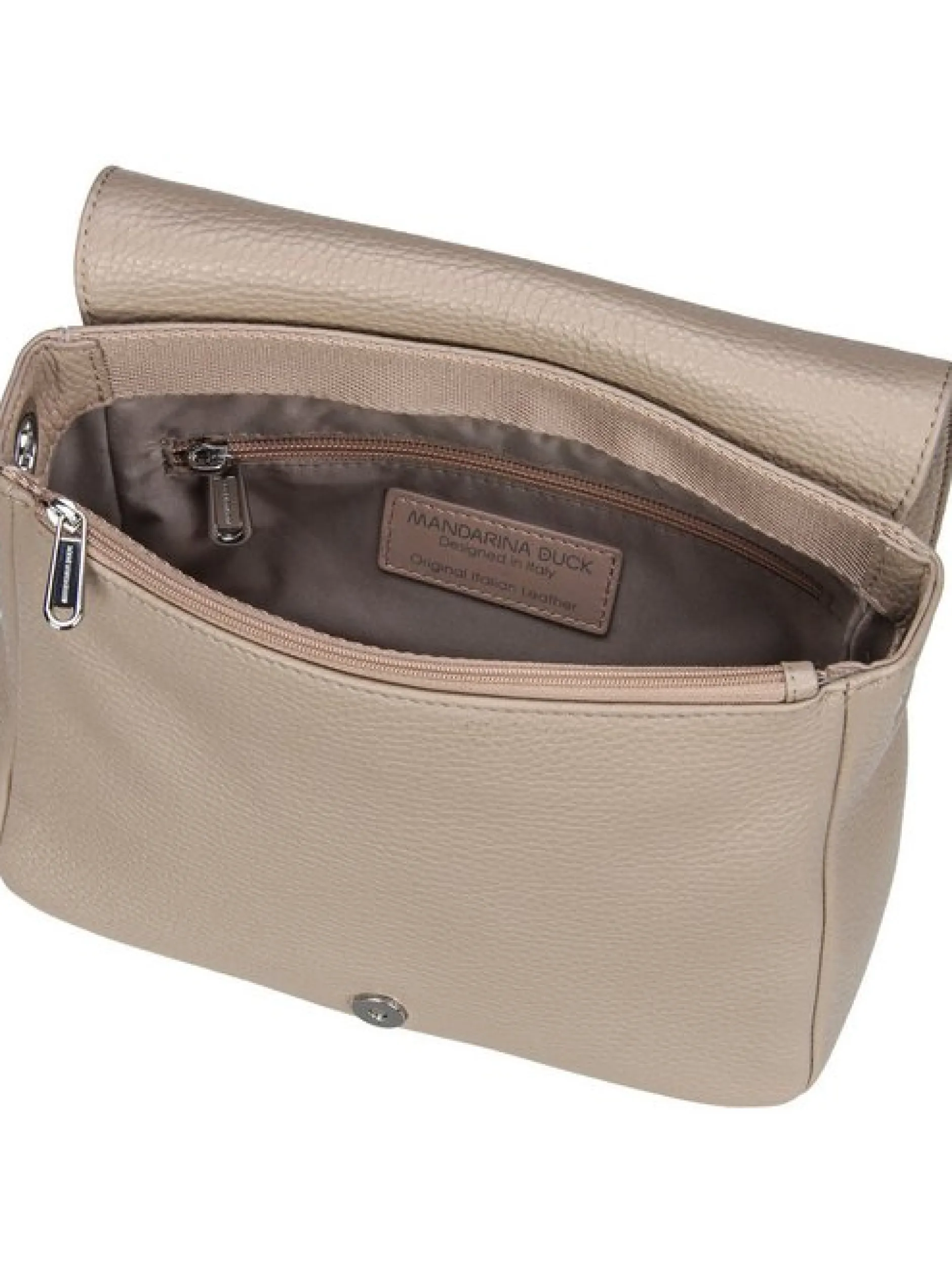 Mandarina Duck Unisex Umhängetasche - Mellow Leather Hunting Bag FZT69 in beige