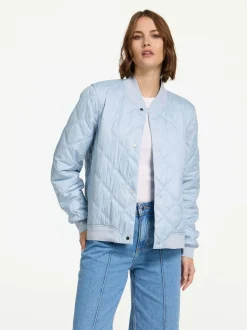 MANISA Fashion Damen Blouson in hellblau