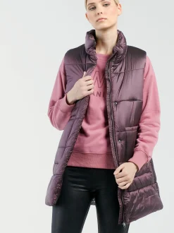 MANISA Fashion Damen Weste in rot