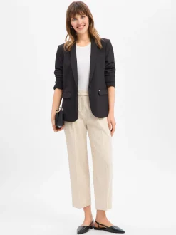 Marc Cain Collections Damen Culotte mit Leinen-Anteil - Wasco in sand beige