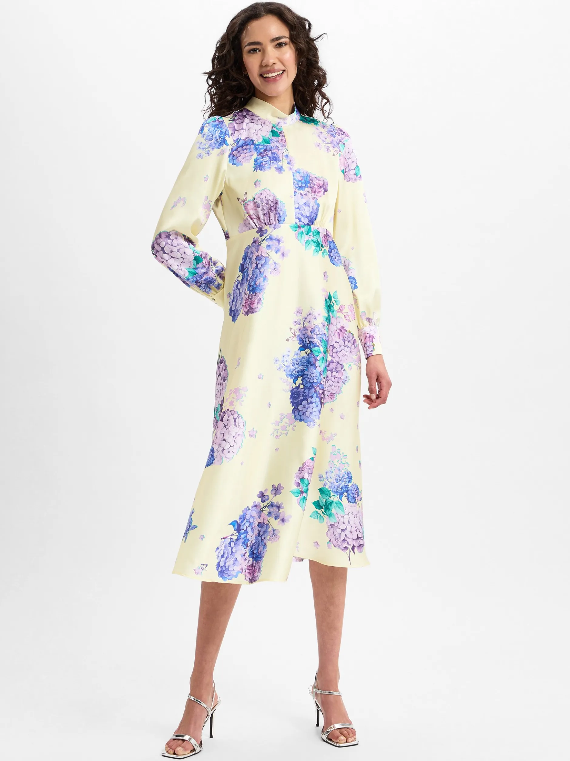 Marc Cain Collections Damen Freizeitkleid in gelb lila