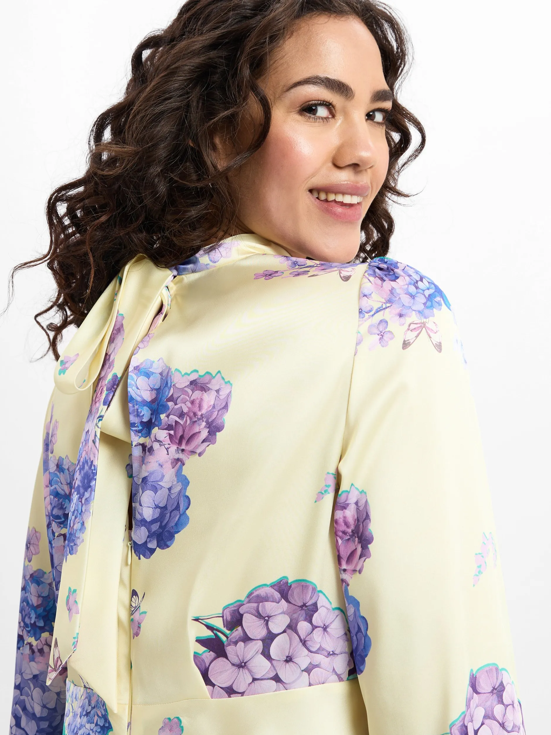 Marc Cain Collections Damen Freizeitkleid in gelb lila