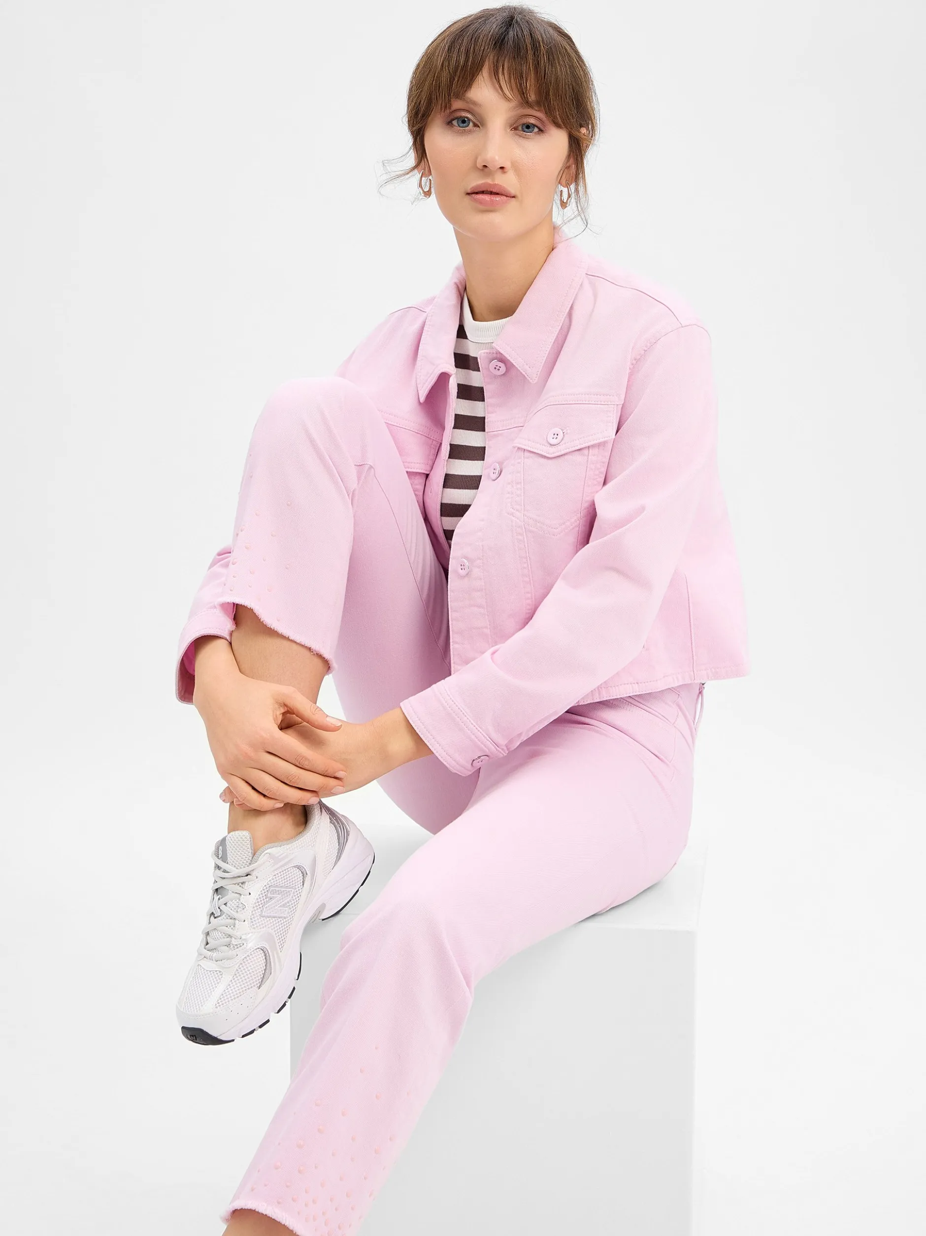 Marc Cain Collections Damen Jeans - Forli in rosa
