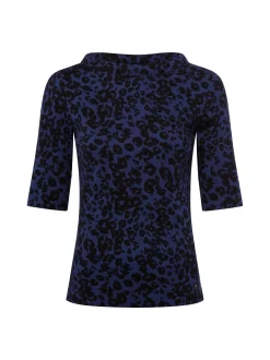 Marc Cain Collections Damen Jersey-Shirt in indigo schwarz