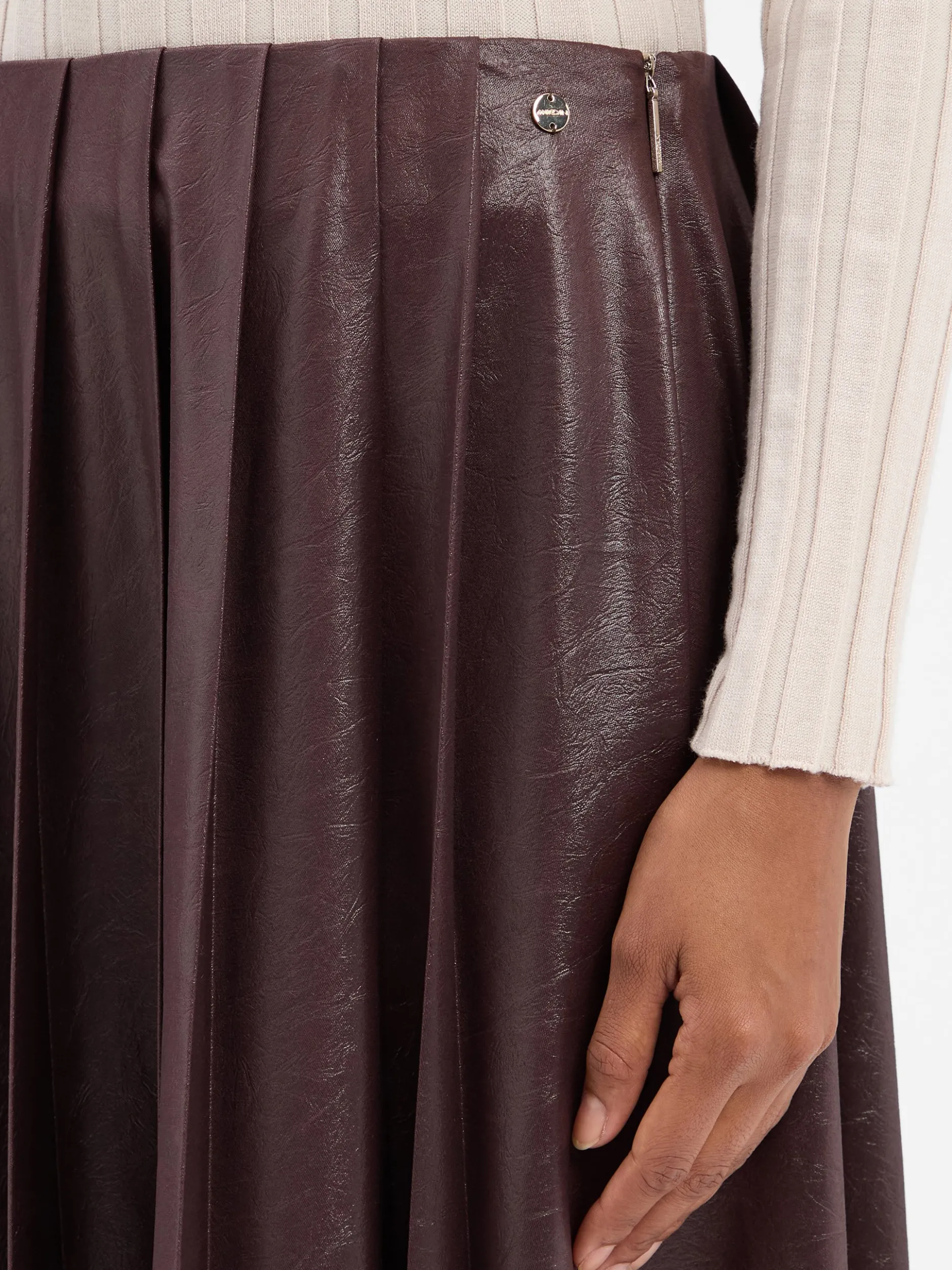 Marc Cain Collections Damen Midirock in schoko