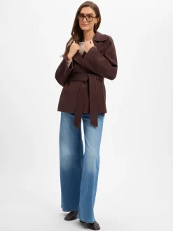 Marc Cain Collections Damen Wolljacke in schoko