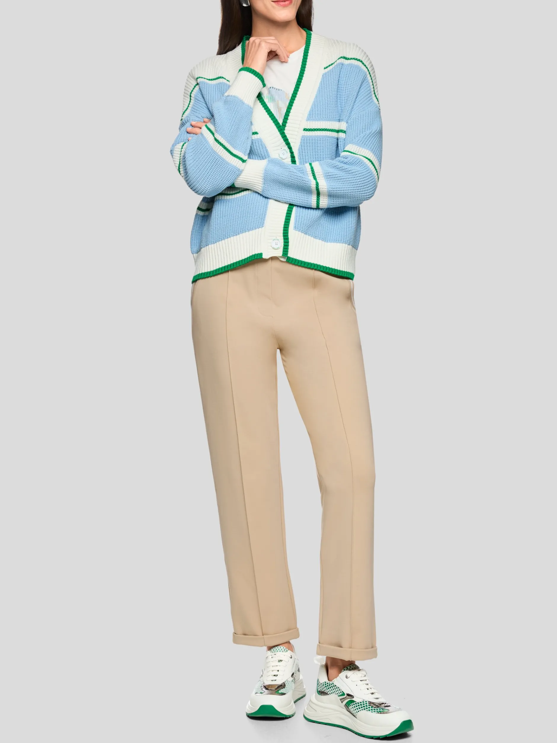 Marc Cain Damen Cardigan in hellblau