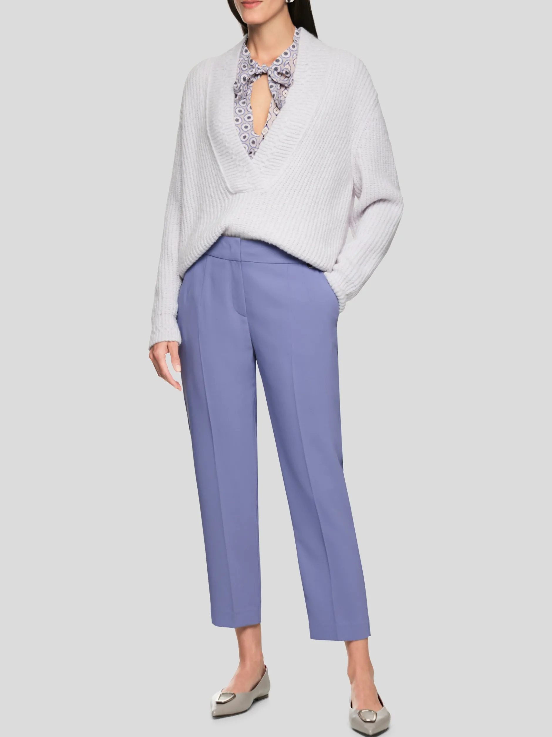 Marc Cain Damen Hose - FRANCA in lila