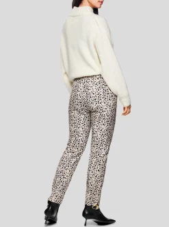 Marc Cain Damen Hose - SOFIA in ecru mehrfarbig