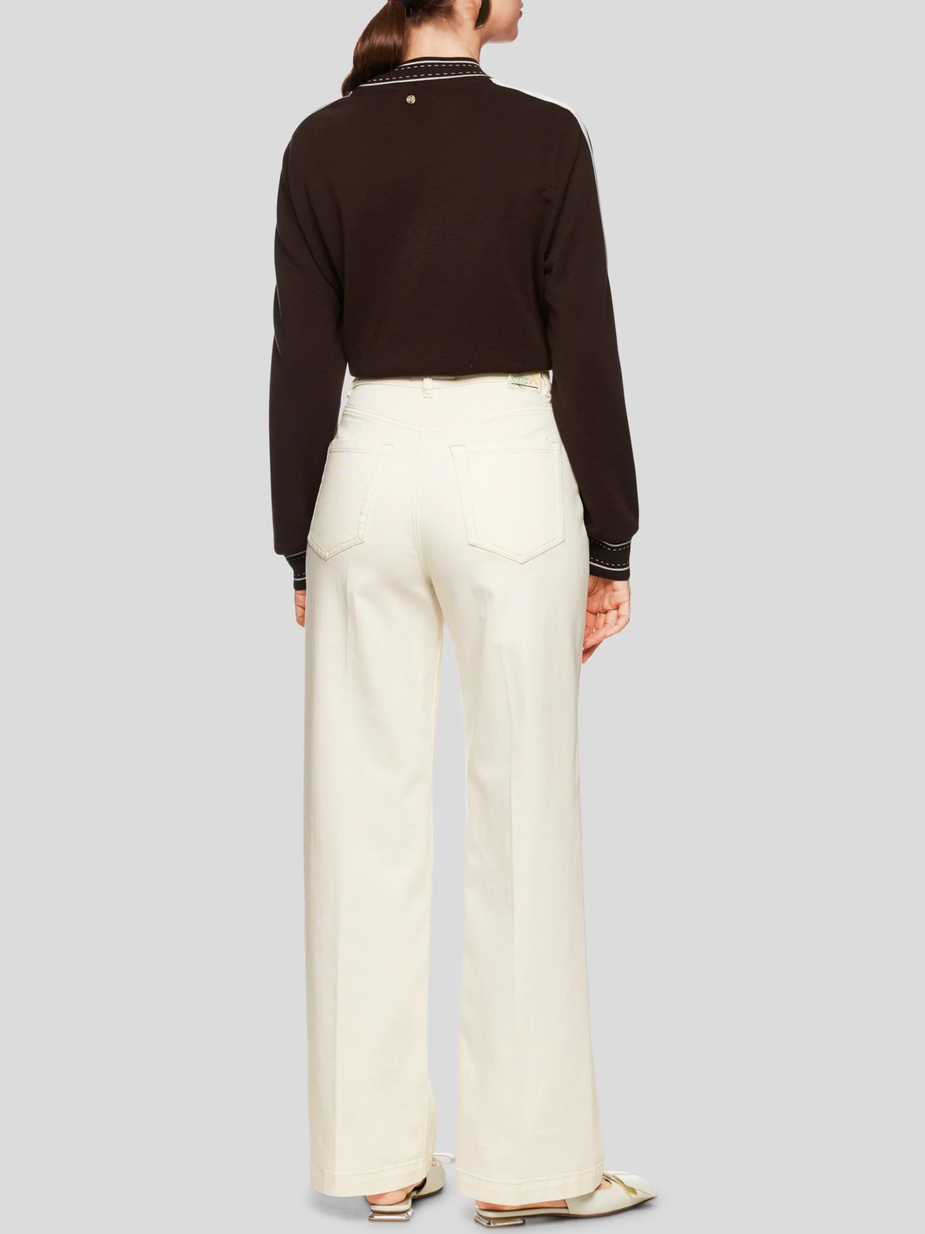 Marc Cain Damen Jeans - WIGAN in ecru