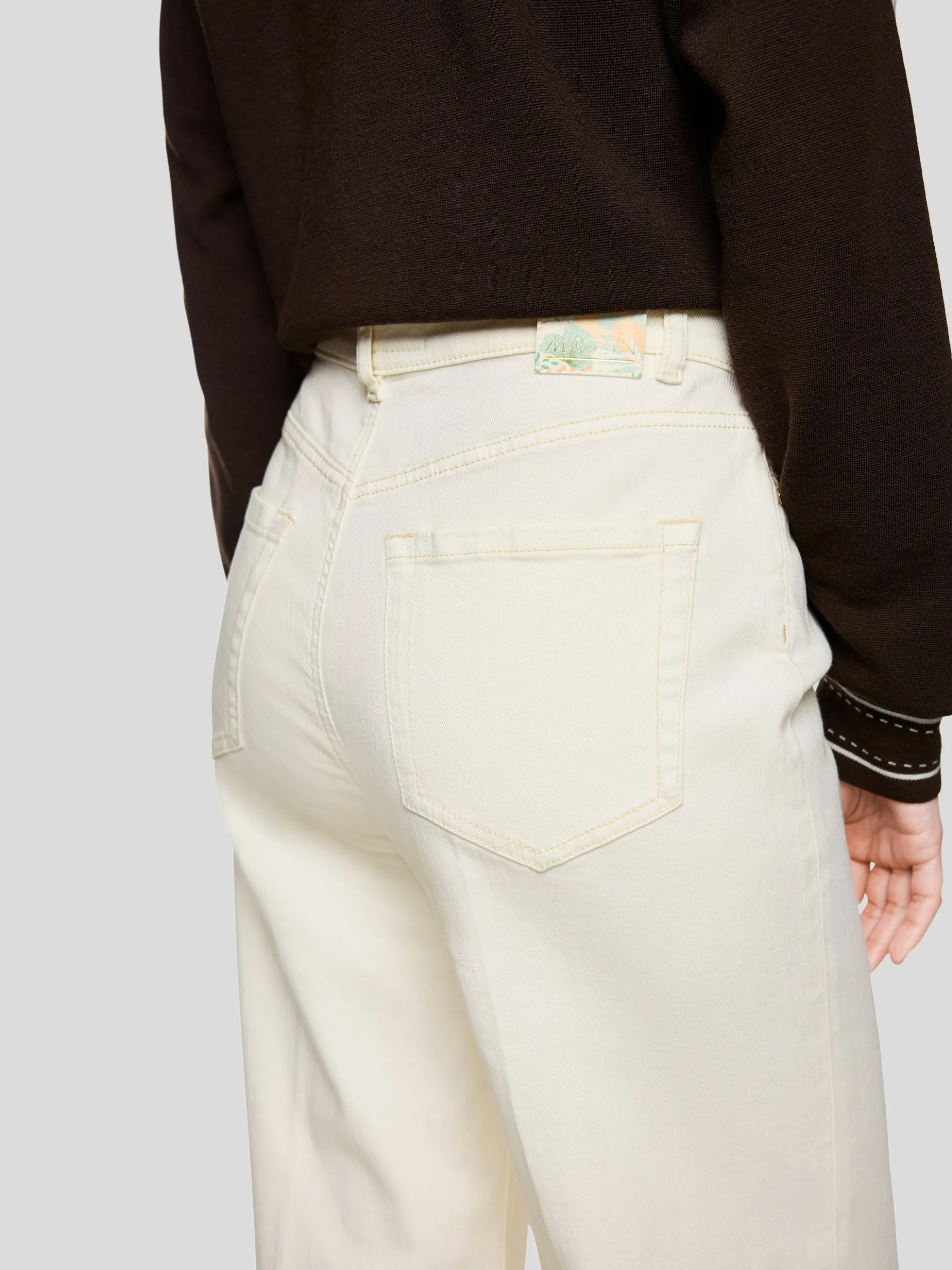 Marc Cain Damen Jeans - WIGAN in ecru