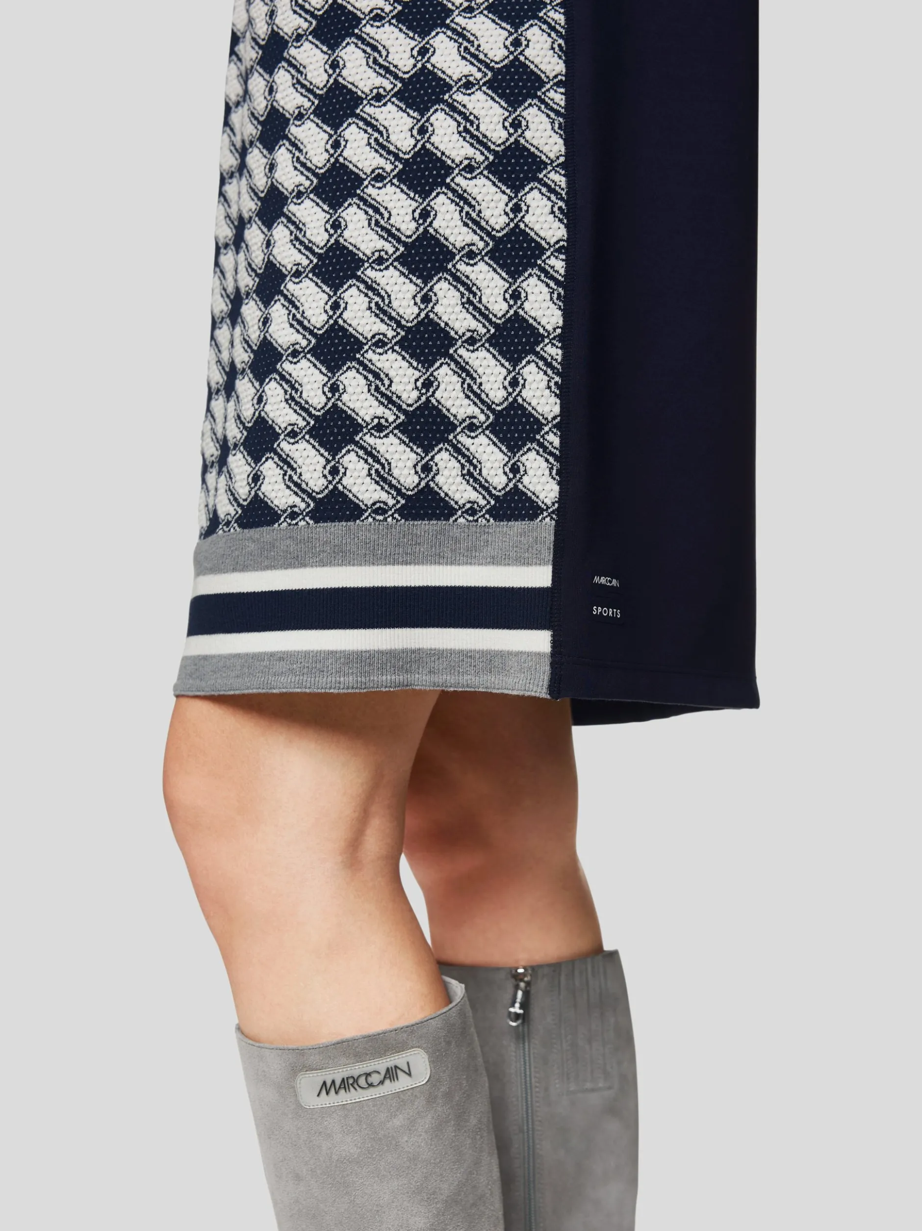 Marc Cain Damen Kleid in blau